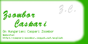 zsombor caspari business card